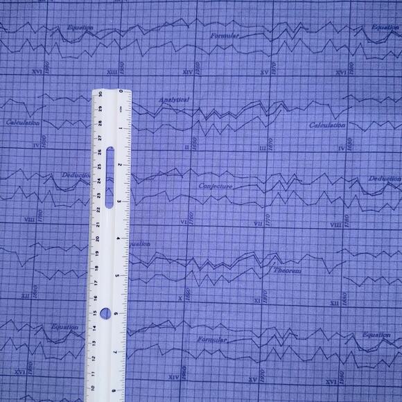 Color Theory Graph in Lilac by Andover Fabrics - 1/2 Yard - Dark Plots - Picture 4 of 6